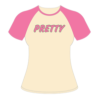 T-shirt à manches raglan neutre pour femme, vêtements de sororité grecque, rose et vert, pour sœurs universitaires, élégant, été, bio
