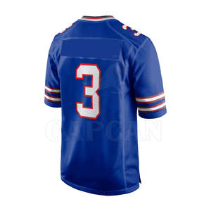 Maillot de football américain pour hommes, taille plus, 100% personnalisé, respirant, haute qualité, 100% polyester - Product Image 3