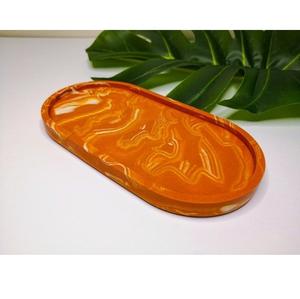 Plateau en résine, forme et taille personnalisées disponibles, plateau de service pour gâteaux, jus et aliments, pour la maison, l'hôtel - Product Image 2