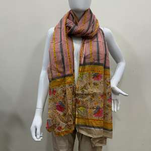 Écharpe de plage d'été, châle en coton Mulmul imprimé, écharpes ethniques d'été en coton Mulmul, écharpe décorative, dupatta élégant à imprimé pour femme - Product Image 2