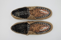 Outillage à la main indien et sculpture chaussures de style mexicain occidental chaussures de mode de style dernier cri pour un usage quotidien chaussures de fête