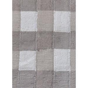 Alfombras de Lana Tejidas a Mano con Diseño de Cuadros en Color Marfil ADWP-13085 para el Hogar, Pasillo, Rectangulares con Patrones de Diamantes para Dormitorio, Sala de Estar, Habitaciones de Adolescentes - Product Image 3