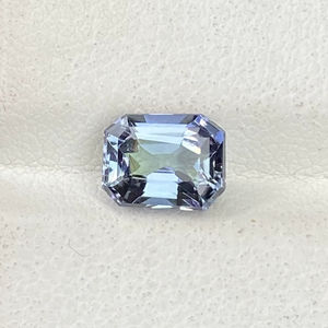 Certificado Natural no calentado Bio Color tanzanita Octágono piedra de corte brillante Zoisita Natural tanzanita 1,74 quilates lupa limpia - Product Image 1