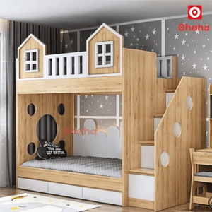 OHAHA-GTHD037 Cama litera moderna con forma de casa inteligente - Product Image 1