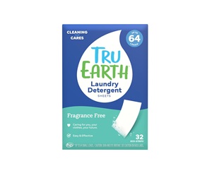 Tru Earth Compact <b>Dry</b> Laundry Detergent, Unscented - Up to 64 Loads (32 <b>Sheets</b>) | Liquidless Detergent Tru Earth Laundry Deterge - Product Image 1