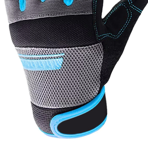 ถุงมือทำงานเคลือบ PU บางเฉียบทำจากโพลีเอสเตอร์13เกจถุงมือสำหรับงานสวนปลอดภัยสีดำ - Product Image 4