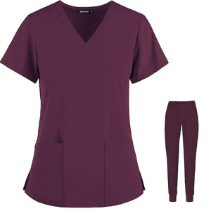 ชุดเครื่องแบบทางการแพทย์สำหรับผู้หญิงผู้ชายชุดเครื่องแบบพยาบาลทางการแพทย์เอวยางยืดออกแบบโลโก้ได้ตามต้องการ - Product Image 4