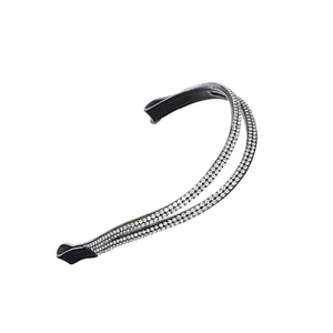 Bridas de Cuero Vacuno Genuino para Caballos, Banda Frontal Brillante para Caballos, Brida Premium con Cristales - Product Image 5