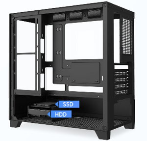 Châssis de jeu en verre trempé MATX avec <span class=keywords><strong>tour</strong></span> <span class=keywords><strong>vide</strong></span> légère USB 3.0 pour constructions personnalisées - Product Image 6