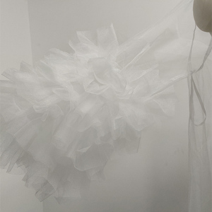 Bata Larga de Tul Blanco Transparente para Novia, Sesión de Fotos de Maternidad, Regalos para Futura Esposa - Product Image 5