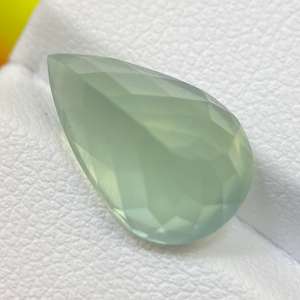 7.25ct Prehnite Naturel Vert Pâle Poire Coupe À Facettes Pierres Précieuses En Vrac Du Mali 15.4*9.8 MM Belle Gemme De Prehnite Verte Pour Bague - Product Image 3