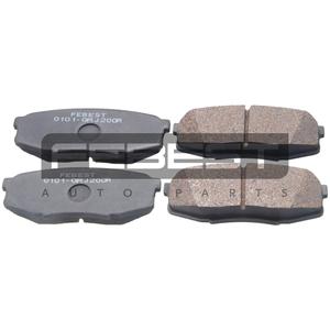 Pastiglie freno posteriori FEBEST (0101-GRJ200R) - Product Image 1