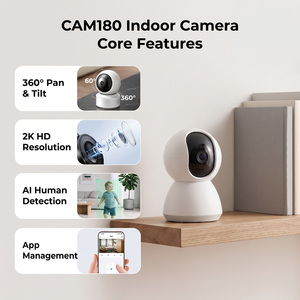 กล้องวงจรปิด WiFi ภายในอาคาร 2K 360 องศา °   กล้องวงจรปิด PTZ แพน-ทิลท์ สำหรับบ้าน พร้อมระบบตรวจจับมนุษย์ด้วย AI เสียงสองทาง มองเห็นในเวลากลางคืน - Product Image 2