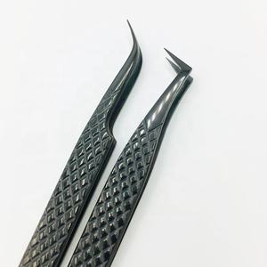 Nuevas pinzas para extensión de pestañas postizas, pinzas de acero inoxidable, juego de tijeras, pinzas para extensión de pestañas sólidas, visón sostenible - Product Image 5