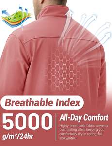 Chaqueta Softshell para correr personalizada para hombre, cortavientos impermeable con logotipo bordado, ropa larga para exteriores hecha en Pakistán - Product Image 6