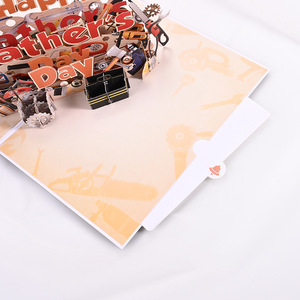 Tarjetas de Felicitación Pop-Up 3D Hechas a Mano para el Día del Padre con Sobre y Nota - Product Image 4