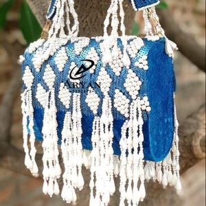 New Arrival Stunning Handmade Embossed Heavy Pearl <b>Work</b> Multi Color Bridal Evening Clutch Purse Women Purse Pearl <b>Work</b> Sling <b>Bag</b> - Product Image 1