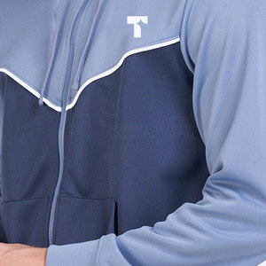 เสื้อฮู้ดซิปเต็มตัวสำหรับผู้ชาย สไตล์โมเดิร์น ผ้าฝ้ายผสม ทรงปกติ ระบายเหงื่อได้ดี น้ำหนักเบา เหมาะสำหรับเล่นกีฬาในฤดูหนาว ลายดิจิทัล - Product Image 4