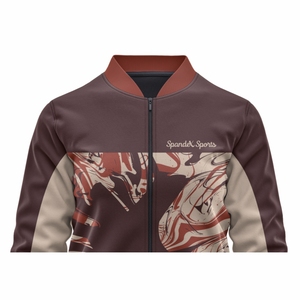 Vestes Letterman personnalisées brodées sur mesure avec accessoire de saison d'hiver à col montant - Product Image 3