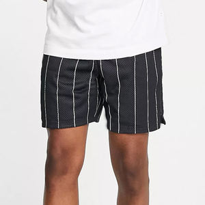 Logo personnalisé pour homme Short en maille à fines rayures confortable et à séchage rapide pour l'extérieur et la salle de sport Motif solide Marque privée - Product Image 6