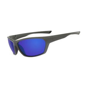 Gafas de sol deportivas elegantes con borde completo para hombres Revestimiento de espejo con almohadillas suaves para la nariz y puntas - Product Image 2