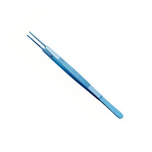 Super Gerald Tissue Dressing Fórceps rectos Fórceps de agarre hemostático Color azul Recubierto Gerald Dressing Fórceps General - Product Image 4