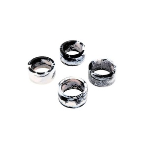 ห่วงรัดผ้าเช็ดปากทำจากไม้ตกแต่งด้วยโทนสีที่หลากหลายเป็นมิตรกับสิ่งแวดล้อมและปรับแต่งได้สำหรับการจัดงานและการจัดแต่งทรงผมที่บ้าน - Product Image 2