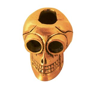 Cenicero de latón Devil Advocate Funky Vintage Skull Shaped Cenicero fabricante para fumadores de cigarrillos - Product Image 2