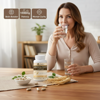 Capsules de ginseng Panax Kangherb, best-seller, riches en ginsénosides pour l'énergie et les performances, 60 capsules végétaliennes de ginseng