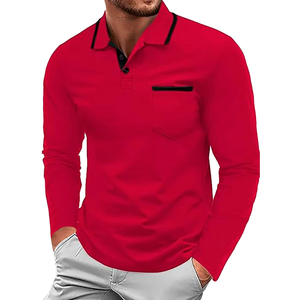 Camisetas de Golf Personalizadas de Alta Calidad para Hombre, Corte Atlético, Manga Larga, 100% Algodón, Transpirables, Tejidas, Casuales, de Bangladesh - Product Image 1