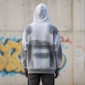 Sudadera con Capucha Casual para Hombre, Invierno, Color Sólido, Transpirable, Secado Rápido, Ropa Deportiva, Diseño con Bolsillo y Logotipo Personalizado, 350g - Product Image 5