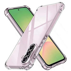 Accessori per Telefoni Cellulari A53 S23 Plus, Custodia Morbida in Silicone TPU Trasparente Antiurto con Supporto Estraibile Integrato - Product Image 1