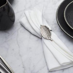 Servilletero de hoja plateada, servilleta de Metal fundido, soporte de tejido, servilleteros de Metal hechos a mano personalizables, suministros para fiestas y eventos - Product Image 1