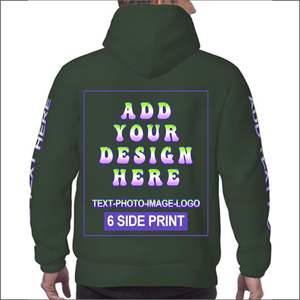 2024 Sudadera con capucha de diseño personalizado para hombre 500 Gsm Heavyweight Boxy Fit Cachemira sólida Terry Essentials de talla grande 3D otoño liso teñido - Product Image 2