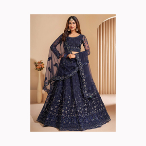 Ensemble Lehenga Choli en Cuir Véritable Indien et Pakistanais de Haute Qualité, Vente Chaude, pour Mariages et Fêtes, Vente en Gros Directe - Product Image 1