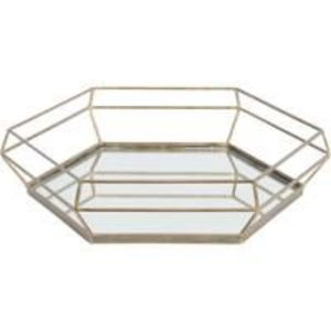 Plateau miroir en métal de forme rectangulaire moderne, finition nickel en acier inoxydable, plateau de rangement décoratif pour parfum, pour la maison, l'hôtel, le mariage - Product Image 4