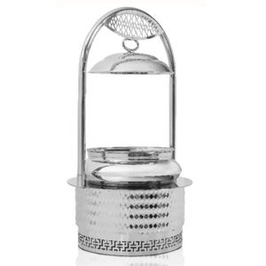 Buffet en acier inoxydable chauffe-plats rond Vintage plats de service hôtels équipement de cuisine plats de restauration - Product Image 2