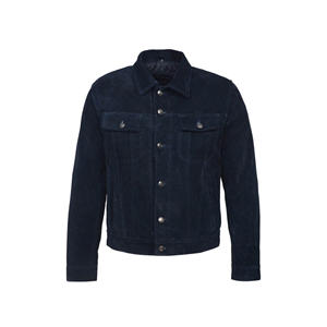 Chaqueta de moda de cuero Premium de alta calidad para hombre Chaqueta de estilo vaquero de gamuza negra Completamente forrada de tacto suave Premium - Product Image 1