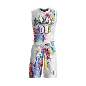 Ensemble de shorts en jersey de basket-ball à séchage rapide pour hommes, uniformes respirants personnalisés pour les matchs d'entraînement, vêtements d'équipe durables de grande taille, imprimés - Product Image 1
