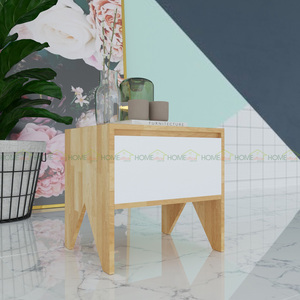 SFTDG016-Mesita de Noche Minimalista de Madera con 1 Cajón para Dormitorio - Product Image 2