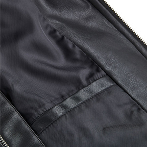 Chaqueta de cuero de talla grande para motocicleta, chaqueta Lisa De cuero teñido con Logo personalizado, novedad, gran oferta - Product Image 4