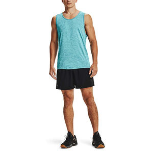 Logo personnalisé côtelé hommes Gym débardeurs couleur unie USA taille tricoté Stringer extensible Muscle débardeurs grande taille - Product Image 4