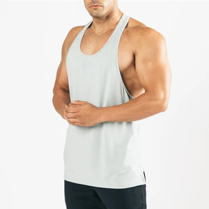 Logo personnalisé T-shirts sans manches Vintage Gym lavage à l'acide hommes débardeurs Fitness gilet sans manches hommes débardeurs - Product Image 3