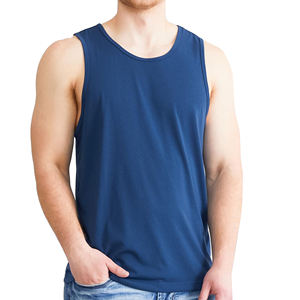 Camisetas sin mangas de algodón para hombre de calidad de marca, moda informal sin mangas, chaleco de entrenamiento muscular con tirantes, culturismo informal - Product Image 1
