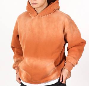 Sudaderas con capucha orgánicas personalizadas con lavado ácido informal para hombre, el mejor precio, venta al por mayor, básicos de algodón sólido 100% para la temporada de invierno, talla 6XL - Product Image 2