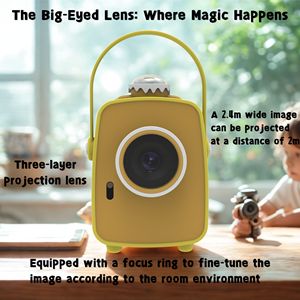 Machine de lecture interactive pour enfants avec audio et projection, mémoire 4G, batterie au lithium, design rond - Product Image 5