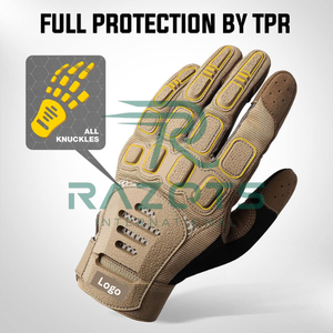 ถุงมือมอเตอร์ไซค์หนังแท้คุณภาพสูงขายดี น้ำหนักเบา กันน้ำ ระบายอากาศ รองรับหน้าจอสัมผัส กันลื่น - Product Image 6