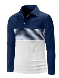 <b>Men's</b> Customized Color Solid <b>Stripe</b> <b>Long</b> <b>Sleeve</b> for <b>Shirt</b> 100% Cotton Regular Fit Casual Design Knitted Fabric Quick Dry - Product Image 3