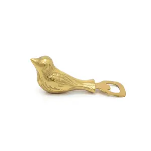 Top Modern Design Gold Plated Bird Shape Bottle Opener For Catering Store Bottle Opening Handmade Decorative Unique Openers