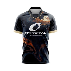 Camisetas de Fútbol Transpirables con Estampado por Transferencia de Calor, 100% Poliéster, Secado Rápido, Nombre del Equipo Personalizado, para Todas las Temporadas, Manga Corta - Product Image 1